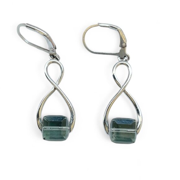 Sterling Silver Drop Earrings - Picture 1 of 6